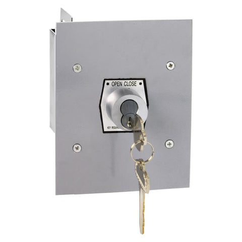 1KFX-BC Exterior Flush Mount Tamperproof Open-Close Keyswitch W/ Best Core Cylinder