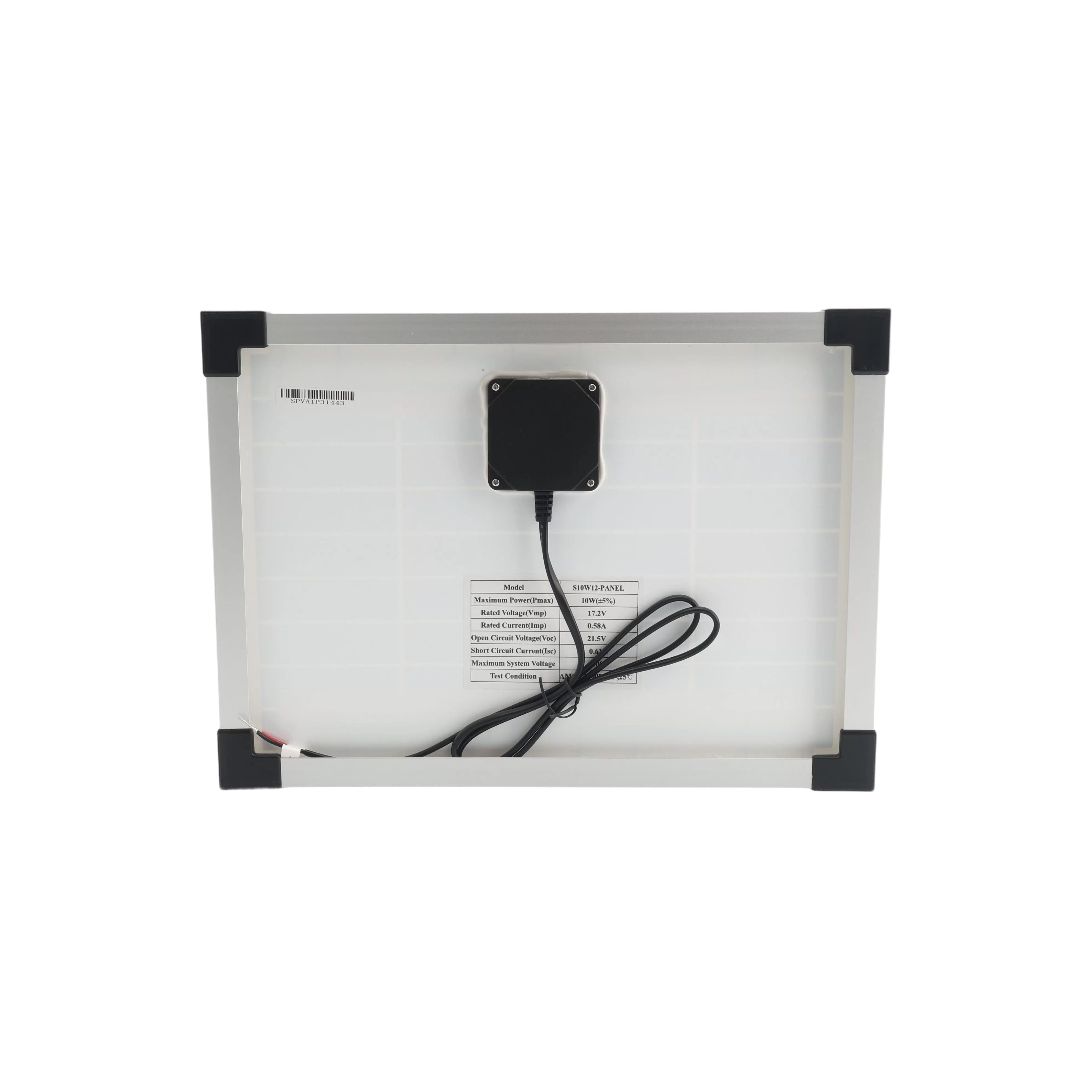 Panel solar NICE APOLLO 210, 12 V, 10 W, con soporte de montaje