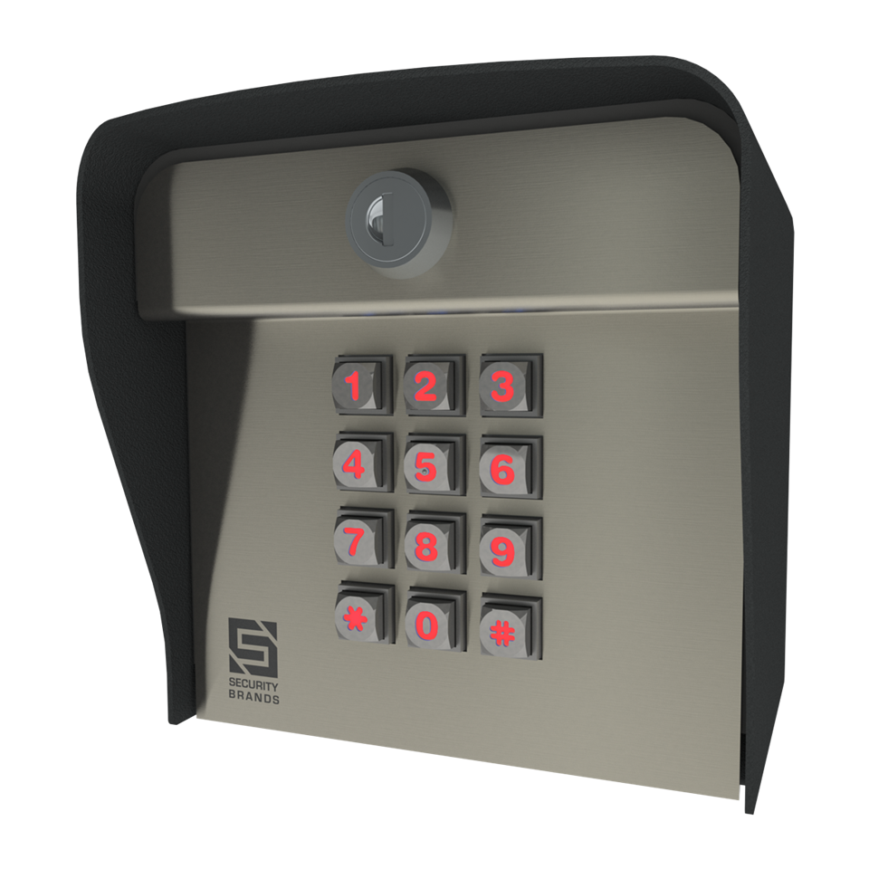Security Brands Advantage ONE 26-1000 – 1,000-Code Keypad with Smart LEDs – Post Mount