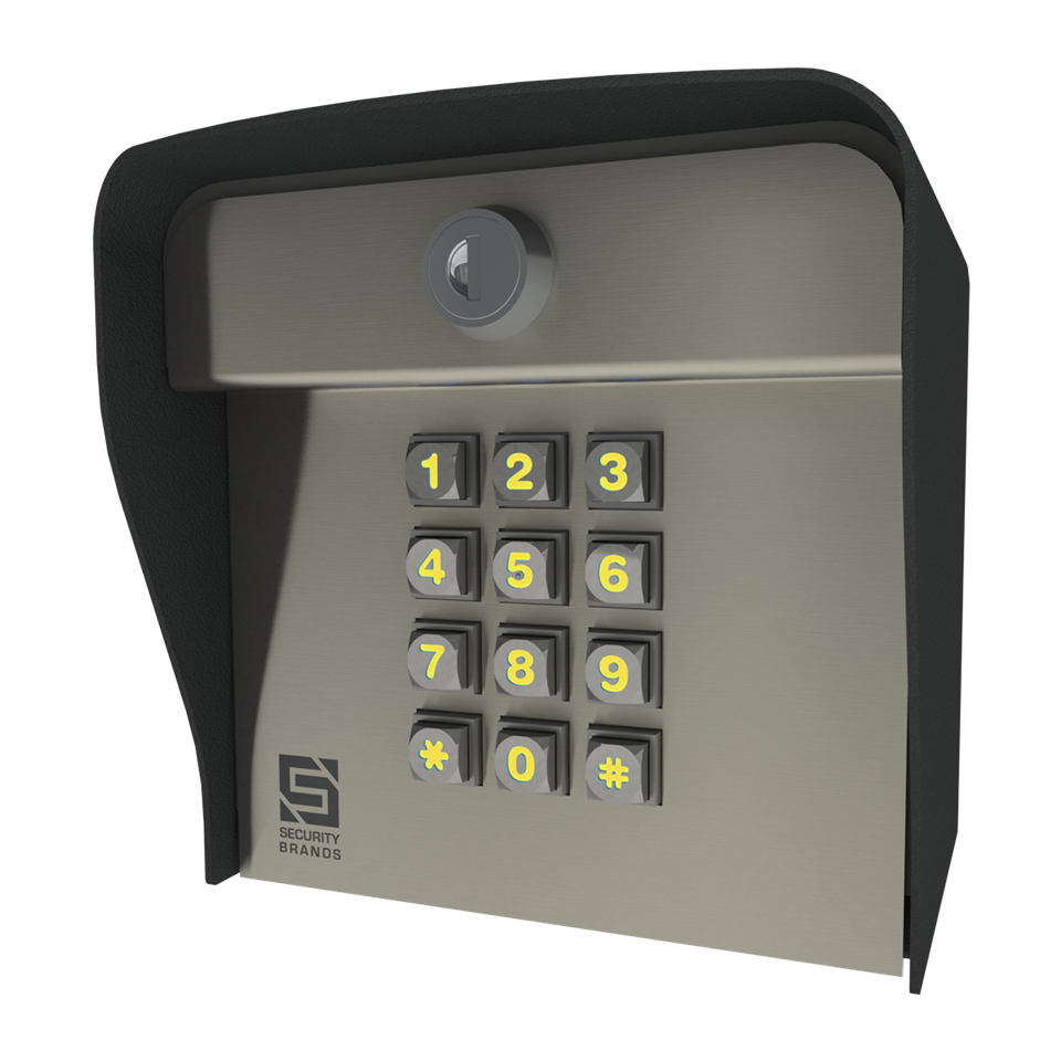 Security Brands Advantage ONE 26-1000 – 1,000-Code Keypad with Smart LEDs – Post Mount