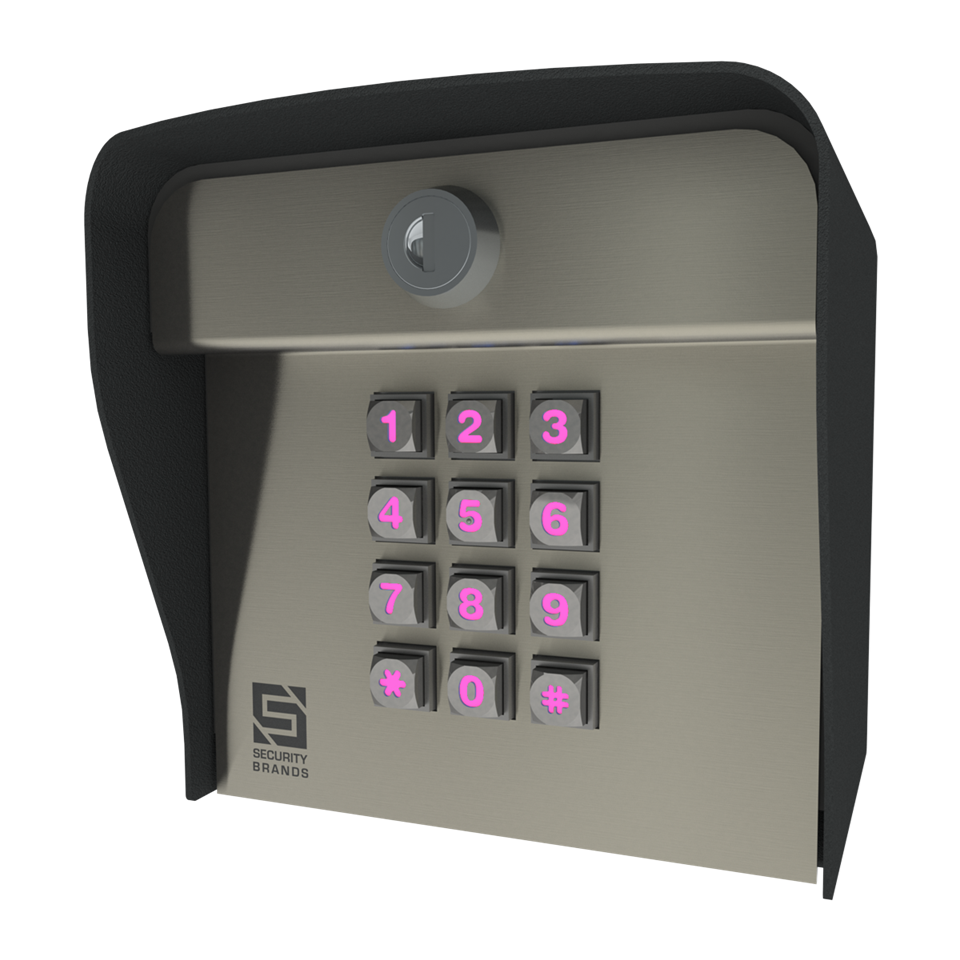 Security Brands Advantage ONE 26-1000 – 1,000-Code Keypad with Smart LEDs – Post Mount