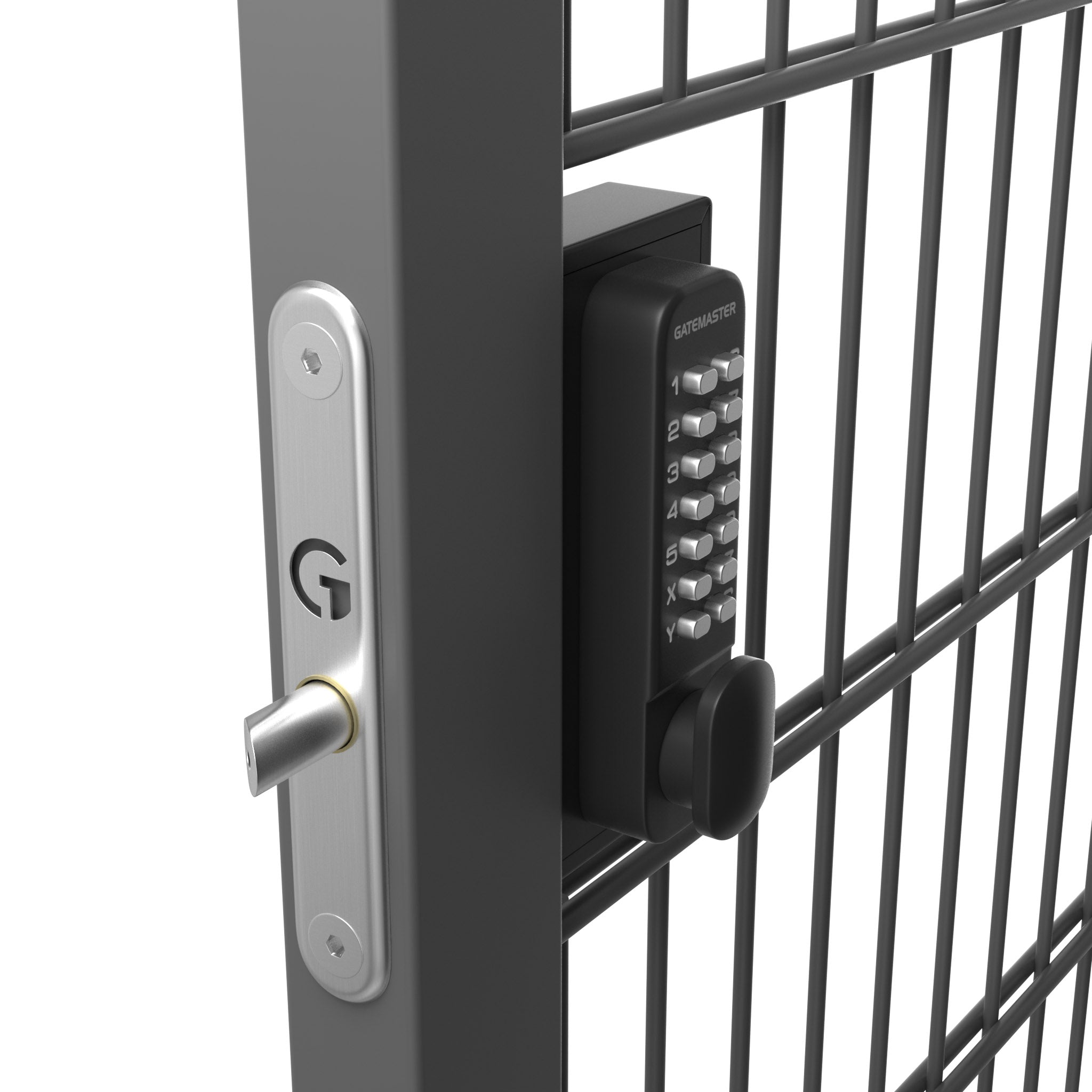 Gatemaster BDG4060L - BDG Superlock 2.0 Code Gate Lock - Double-Sided Keypad - Left Hand