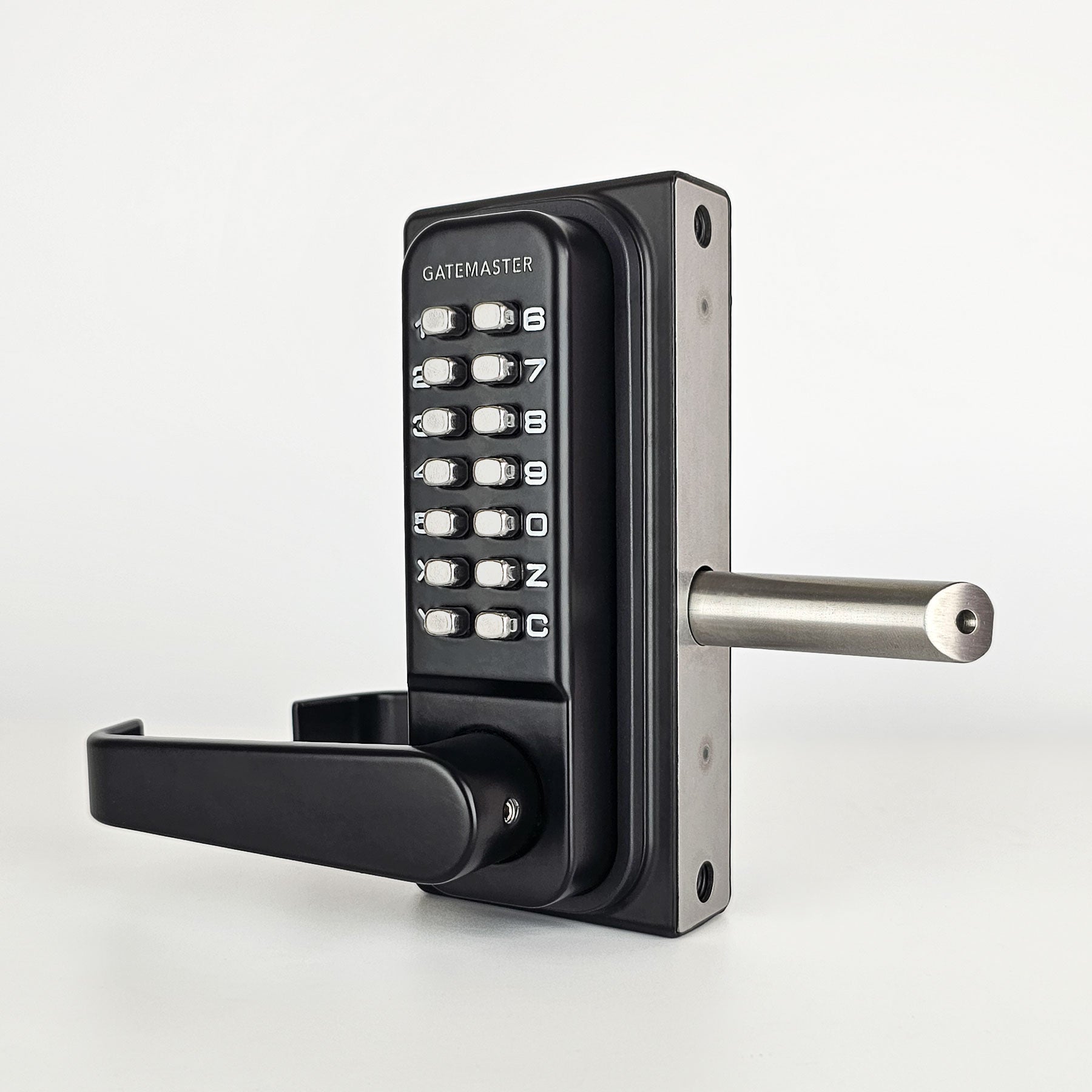 Gatemaster BDGL1030L  - BDGL Superlock 2.0 Code Gate Lock - Lever Handle - Double-Sided Keypad - Left Hand