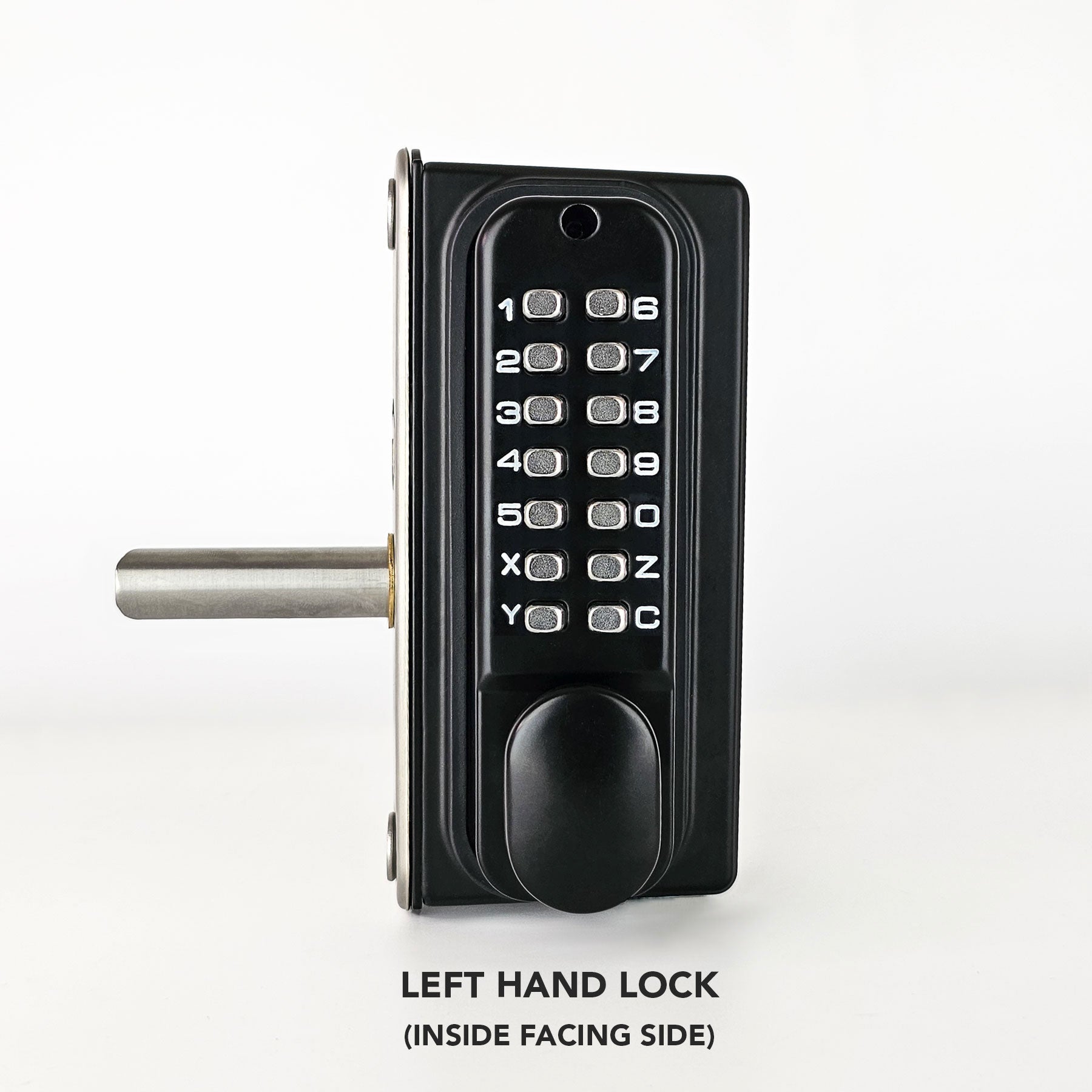 Gatemaster BDGWL Superlock 2.0 Code Gate Lock - Surface Mounted - Double-Sided Keypad - Left Hand