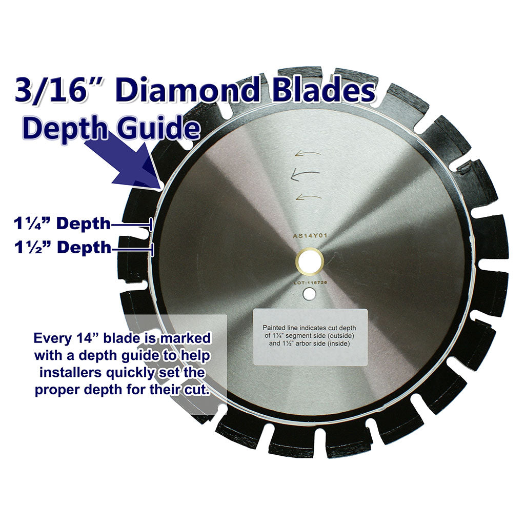 BD Loops 3/16" Pro Diamond Blades 14" Diameter
