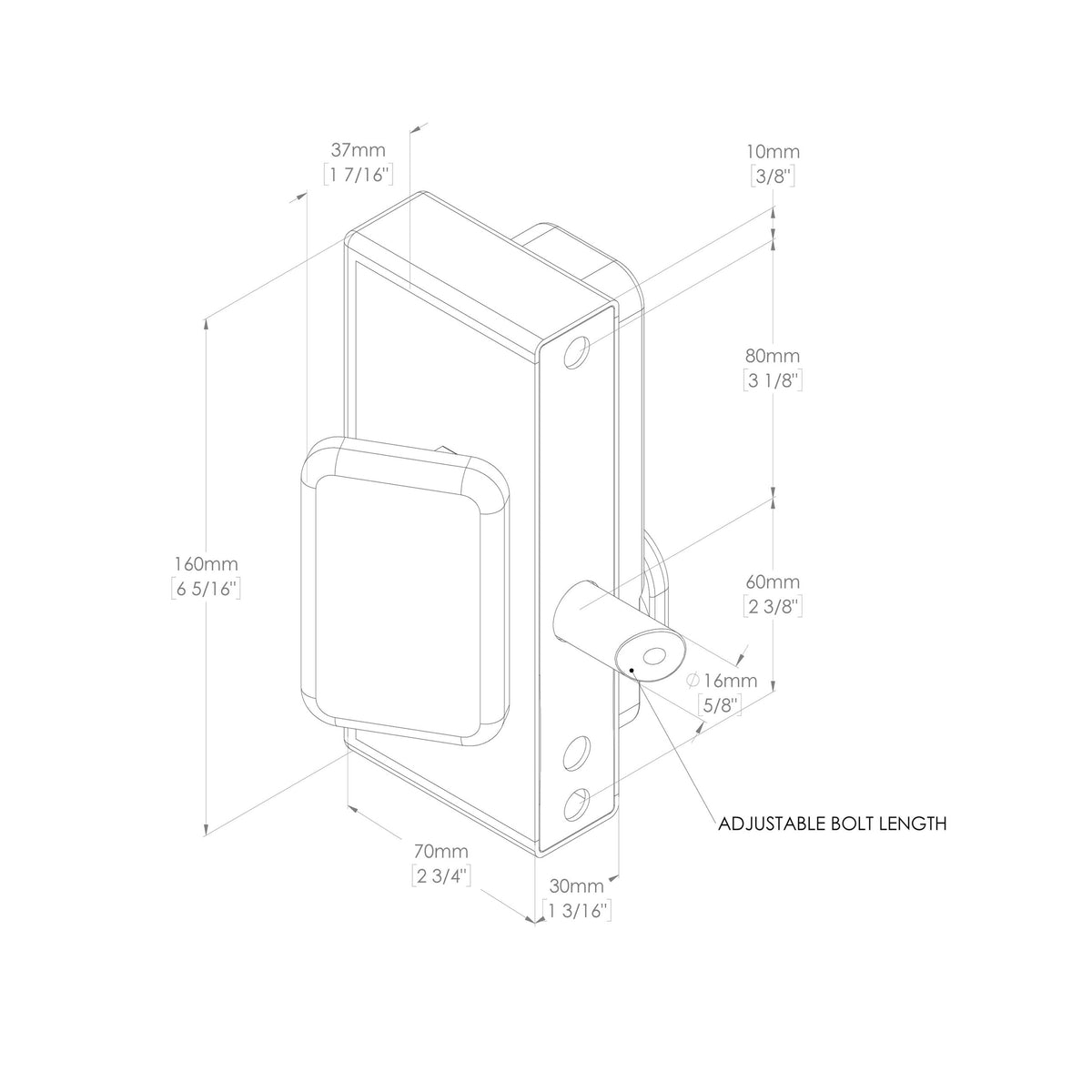 Gatemaster BQK1030 - BQK Superlock Keyed Gate Lock - Quick-Exit - Key Entry - Specifications