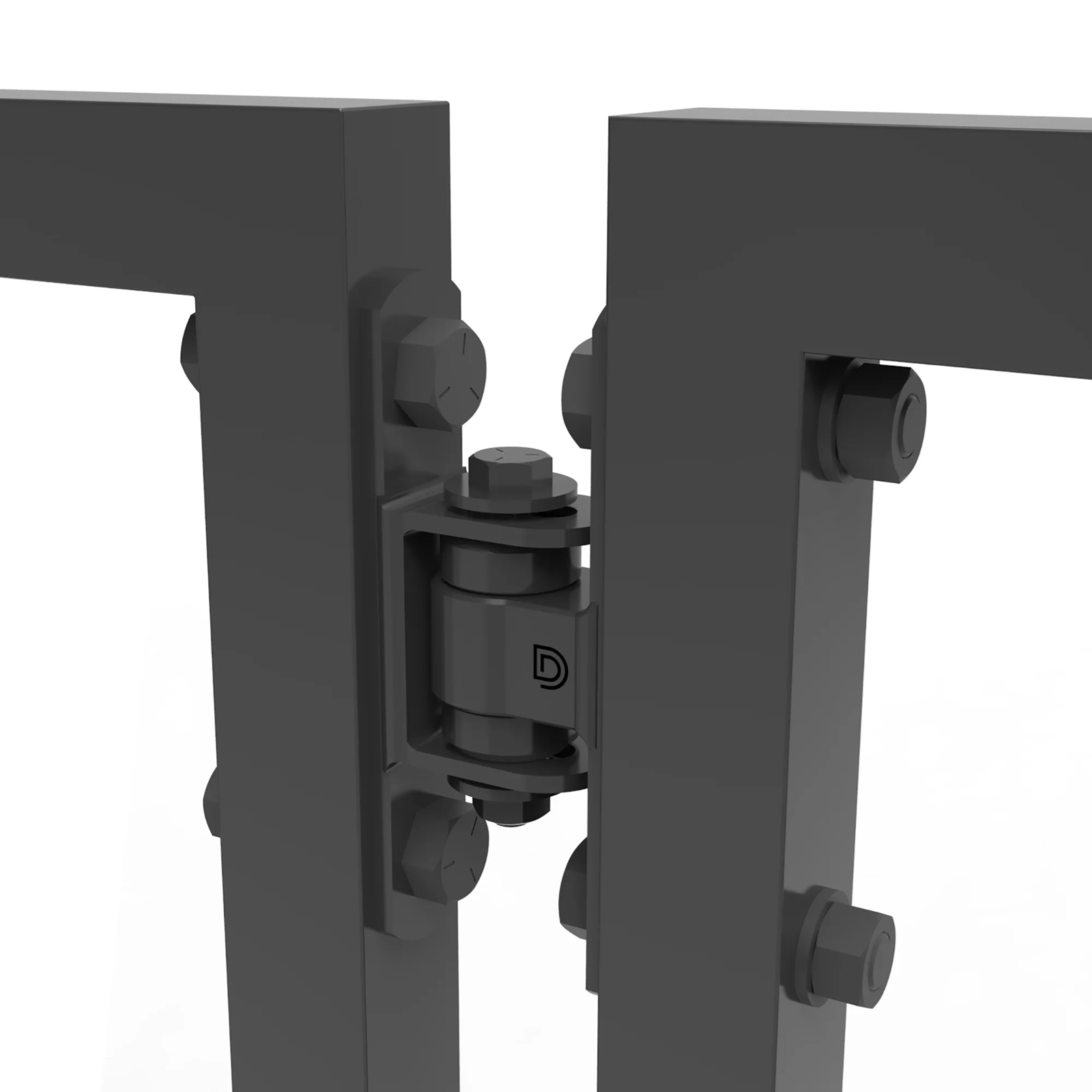 D&D Technologies Shut It® BadAss™ CI3700B Powder Coated Bolt-On Hinge