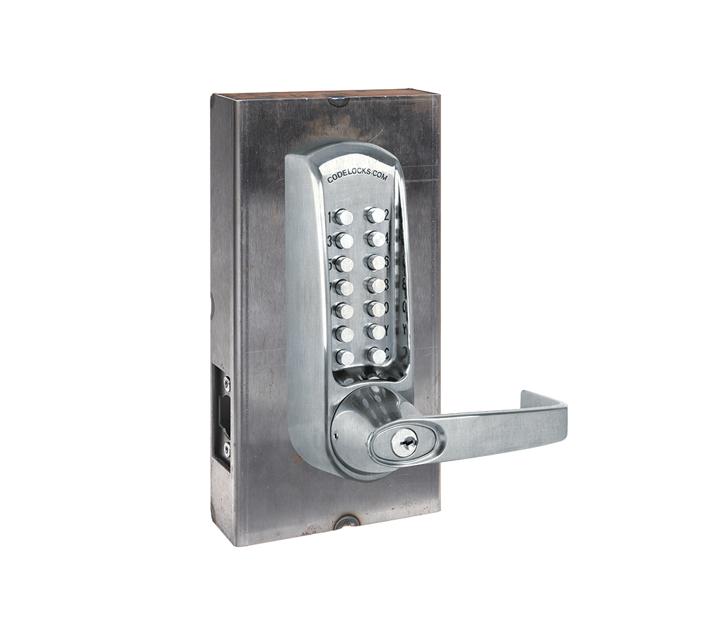 D&D Technologies Codelocks CL600 series gate box kit, brushed steel lock