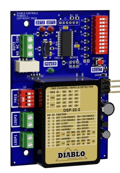 Diablo Controls DSP-22-2 Two Channel Plugin Loop Detector(Doorking ...