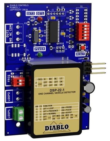 DIABLO DSP-22-1 SINGLE CHANNEL PLUGIN DETECTOR(DOORKING) – Protec Controls