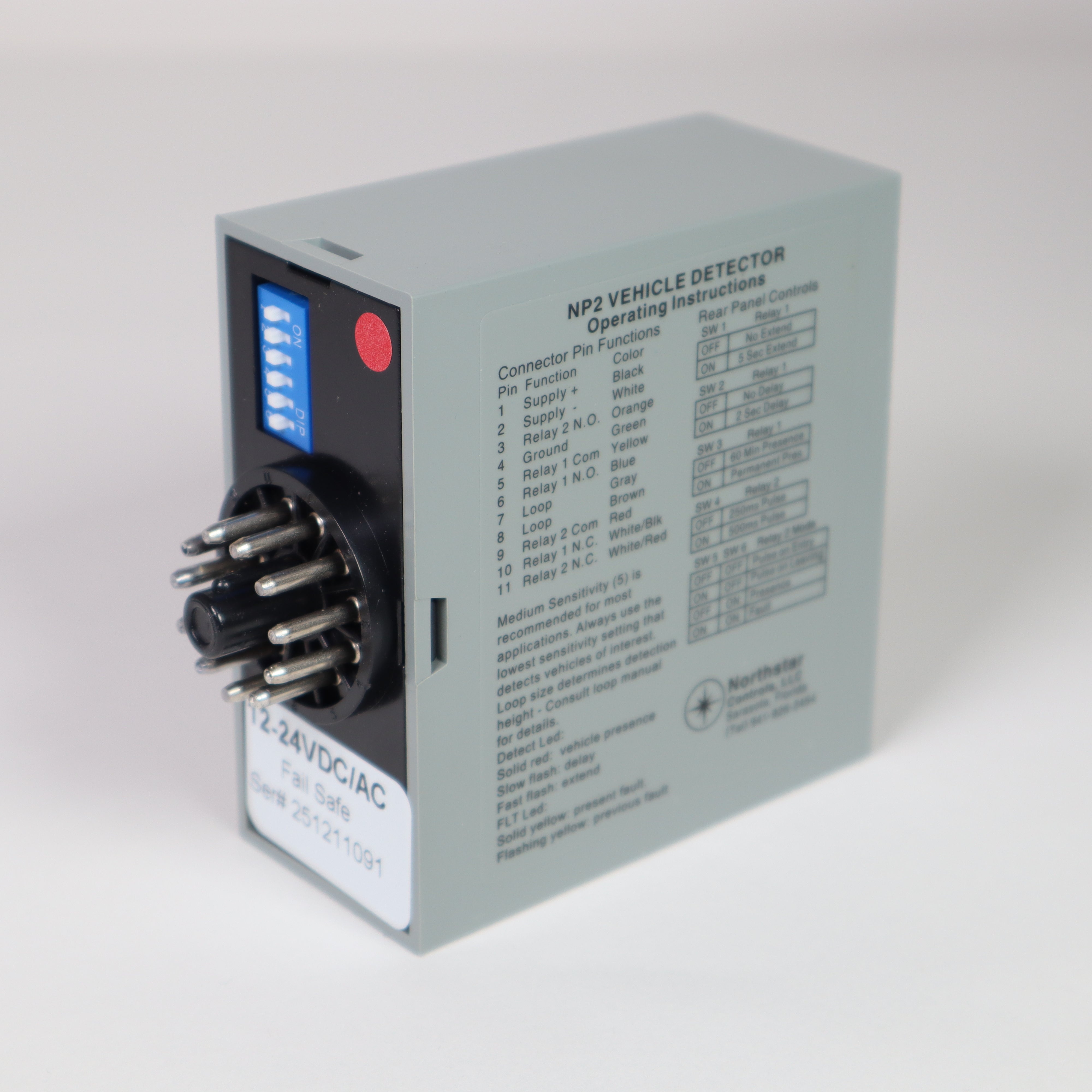 Detector de bucle Northstar NP2 de 12-24 V CA/CC