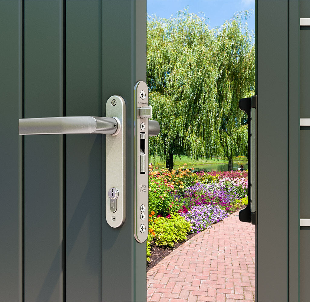 Locinox FORTYSET Mortise Lock w/ 3/4" Backset for Profiles 1-1/2" or More - COMPLETE KIT