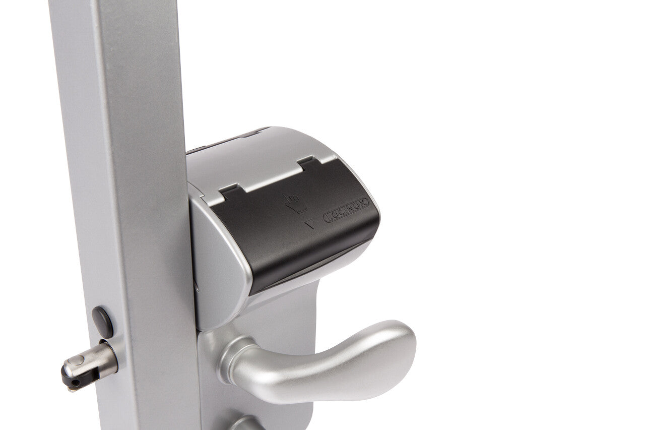 Locinox LMKQ60V2LVSZC-9005 Vinci Surface Mounted Mechanical Code Lock for 2-1/2" to 3" Gate Frames - Black
