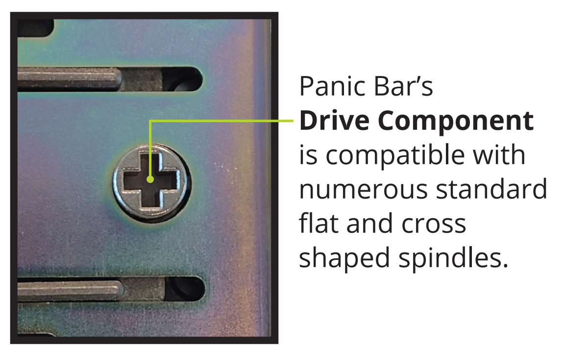 D&D Technologies ML3PB36R MagnaLatch Panic Bar - Información técnica