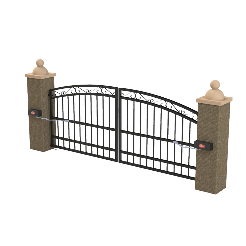 All-O-Matic Mach-Prime Swing Gate Operator w/ T24-CB Control Box for Dual Gates