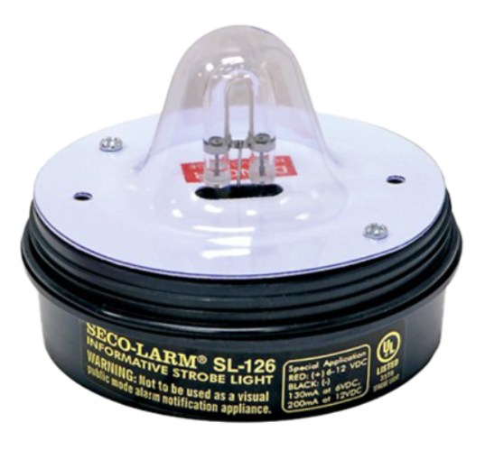 Seco-Larm SL-126-A24Q/G Strobe Light, 6~24VDC, Green
