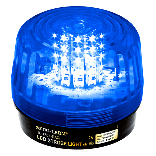 Seco-Larm SL-1301-SAQ-B Strobe Light Blue ,6 Flash Patterns
