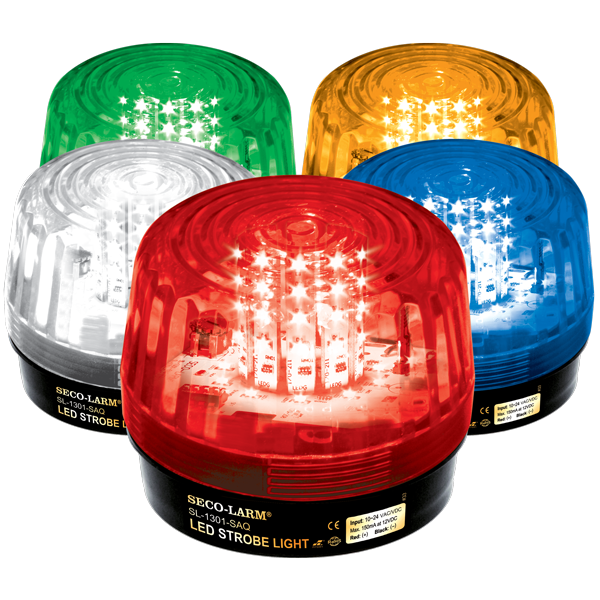 Seco-Larm SL-1301-SAQ-A Strobe Light Amber ,6 Flash Patterns