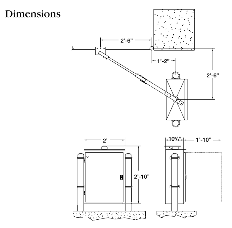 LINEAR OSCO SWG-183 1HP SWING GATE OPERATOR - Specifications
