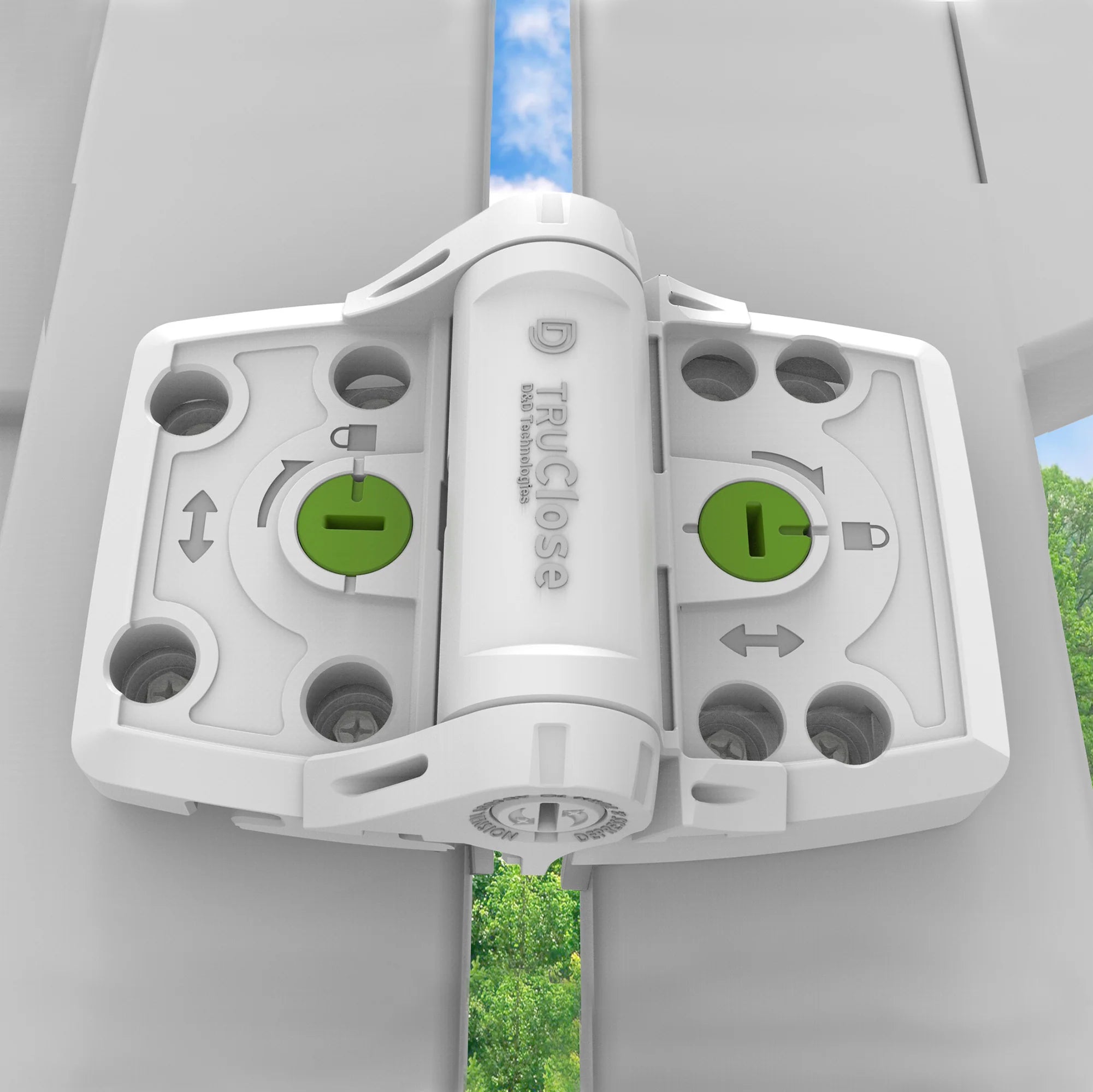 D&D Technologies TruClose® TCHDMA1S3WT MULTI-ADJUST Heavy Duty Series 3 - White