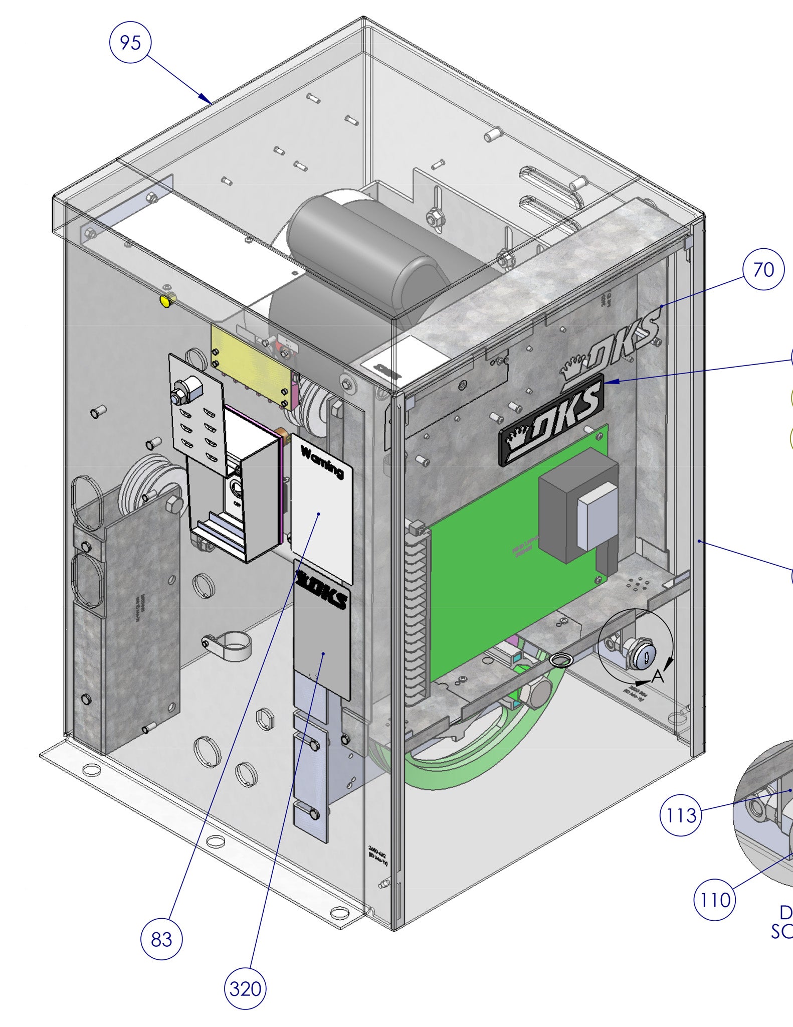 photo of a gate operator schematic drawing