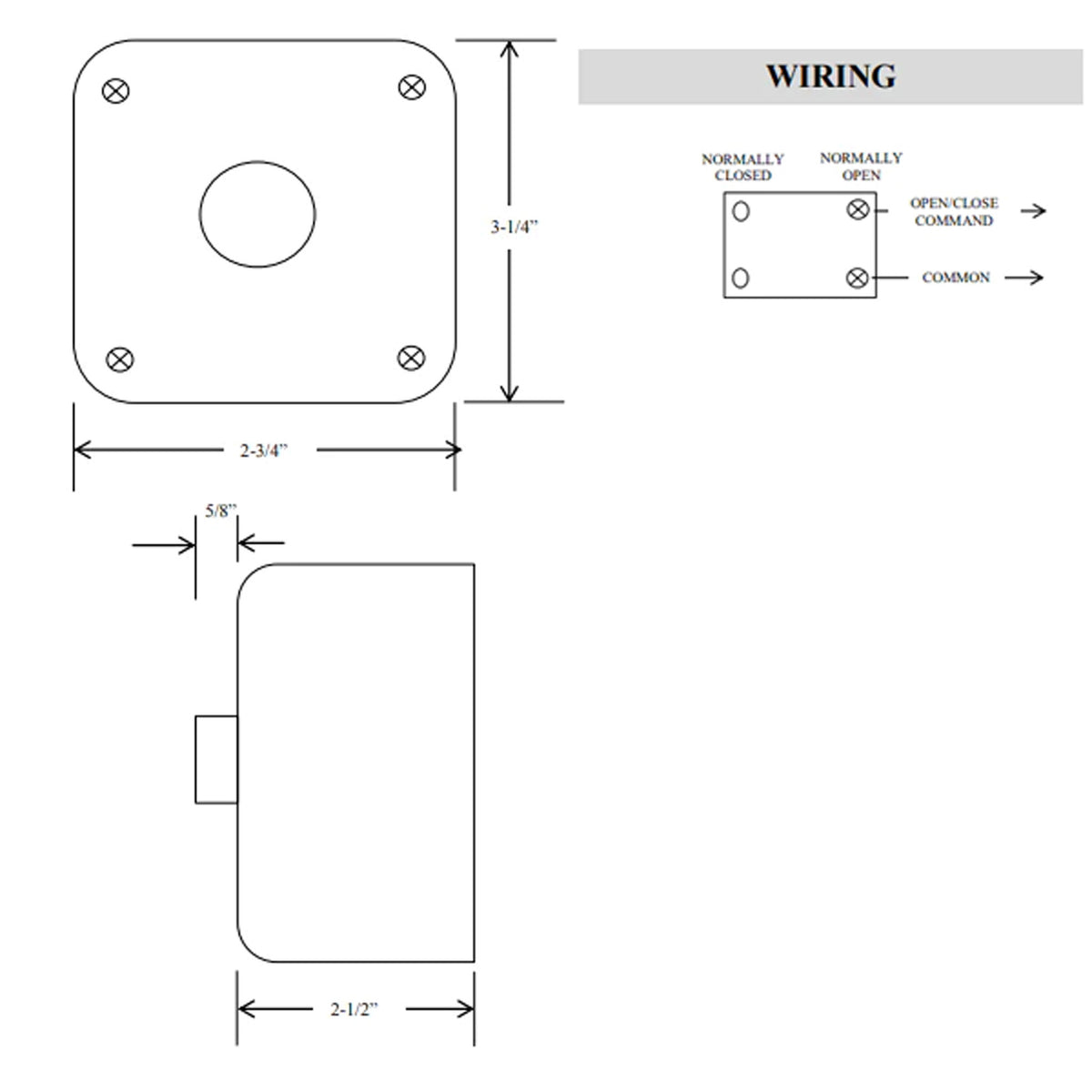 1BXT Single Button Control Station (Non-Metallic) - Technical information