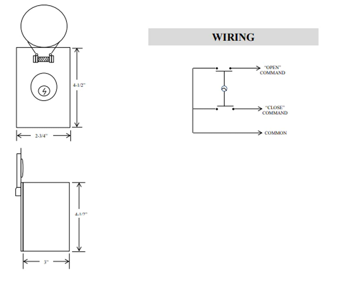 HBSX-1 Surface Key Switch w/ Cover in Single Gang - Technical information