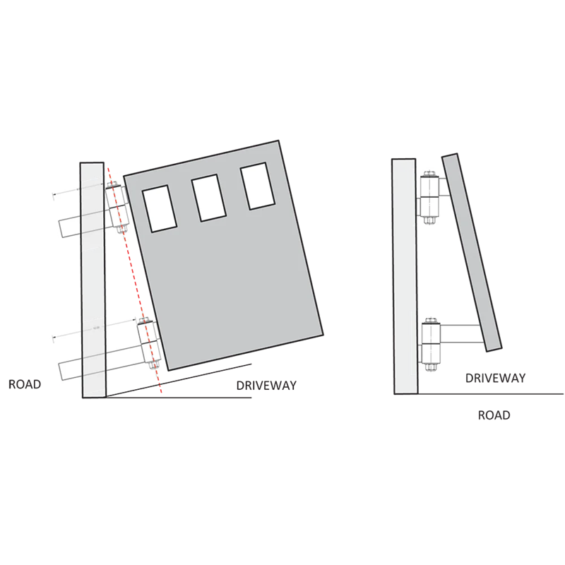 D&D Technologies Shut It® CI3975 BadAss™ Uphill Hinge Set