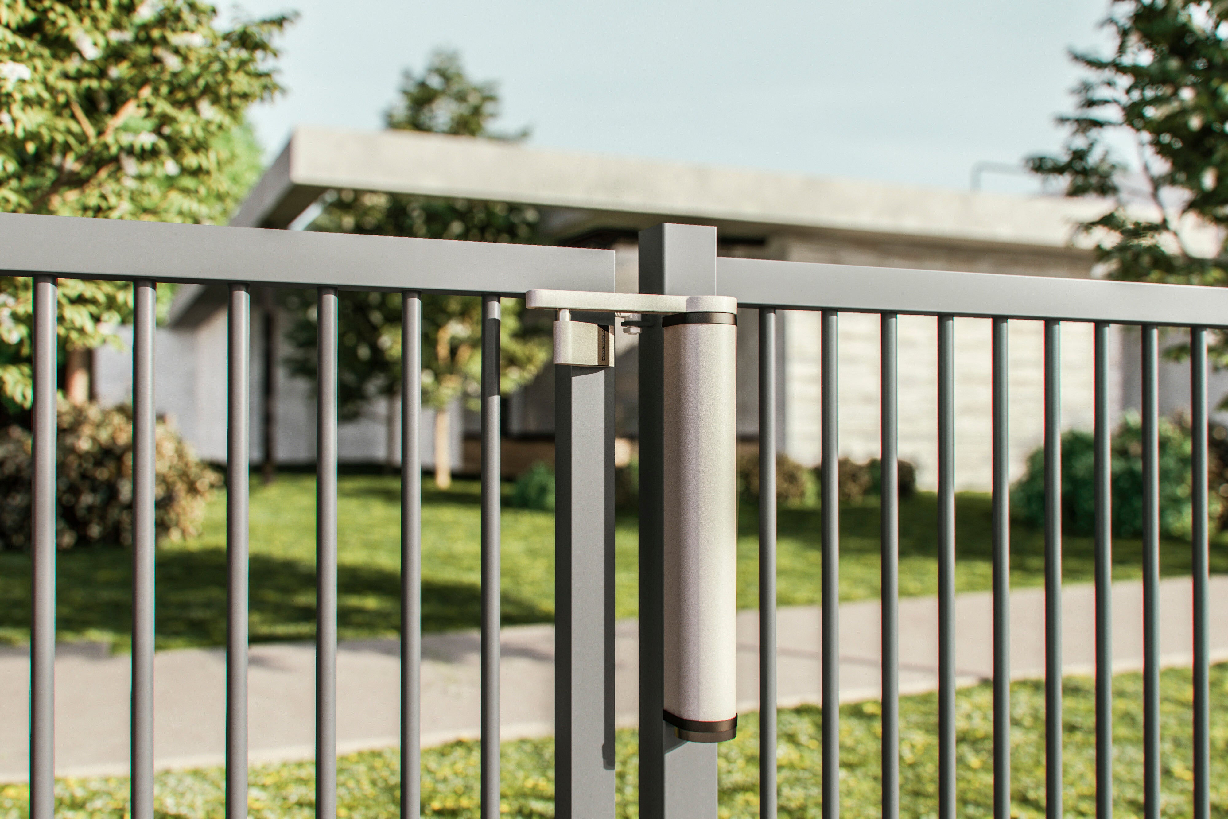Cierrapuertas motorizado Locinox Venus para puertas batientes peatonales