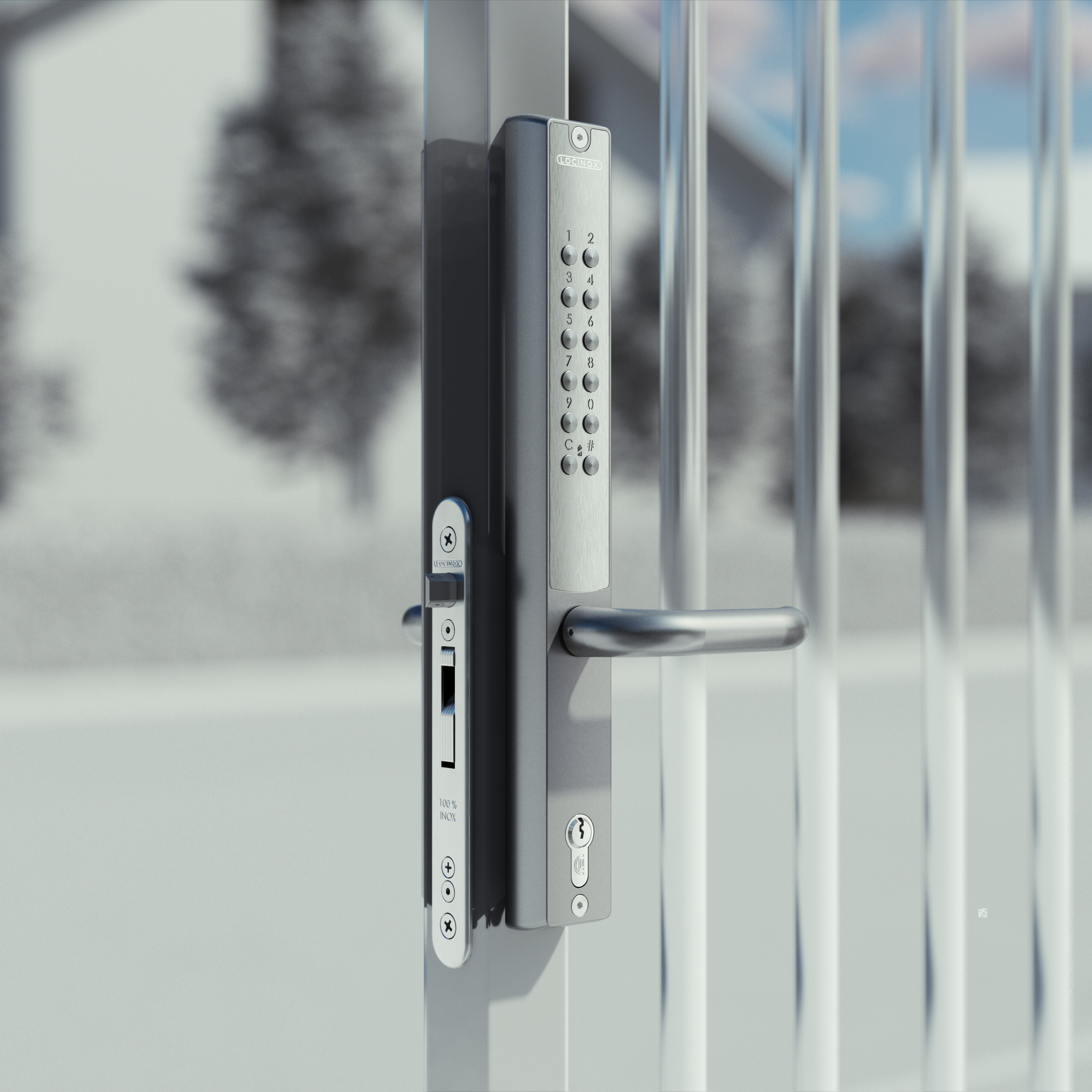 Locinox Vera battery code lock for insert locks - silver