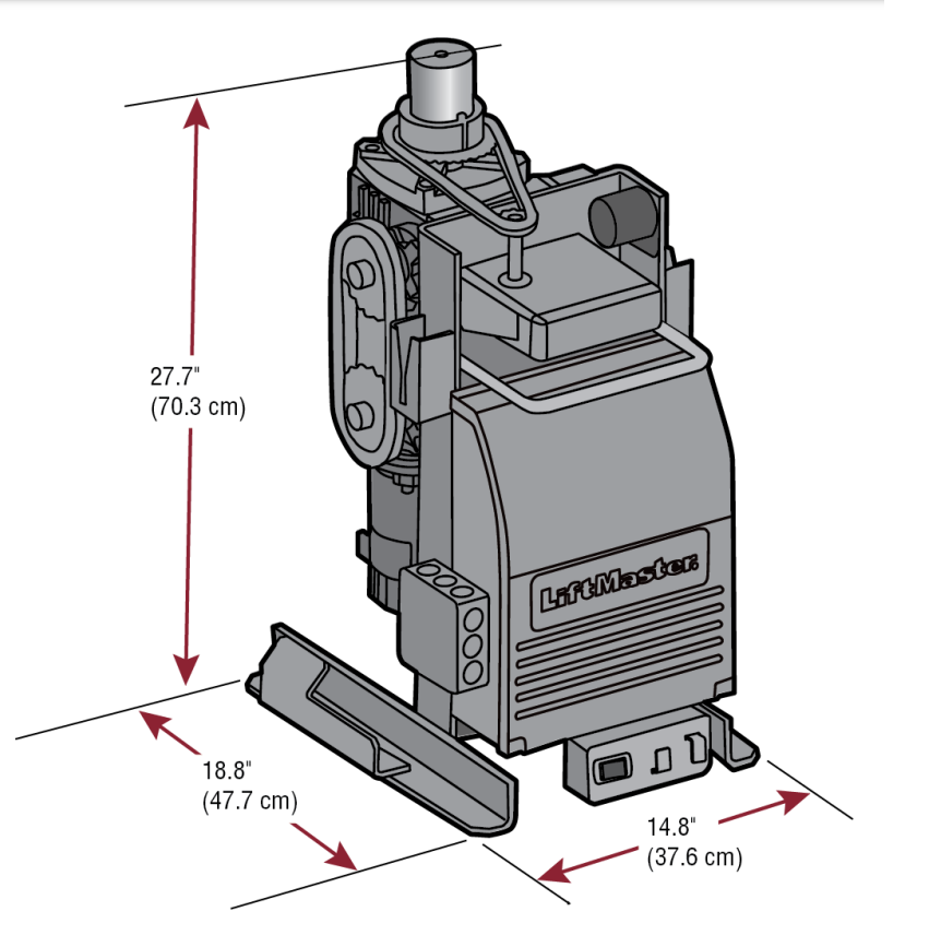 Liftmaster CSW24UL High-Traffic Commercial Swing Gate Operator - Specifications