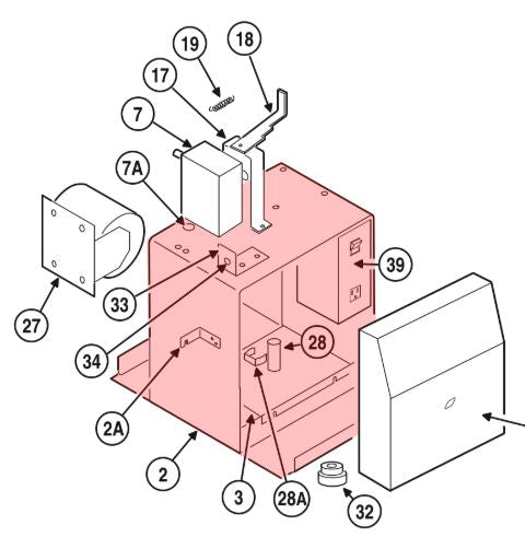 Linear 2110-796 FRAME WELDED ASSY SL SERIES