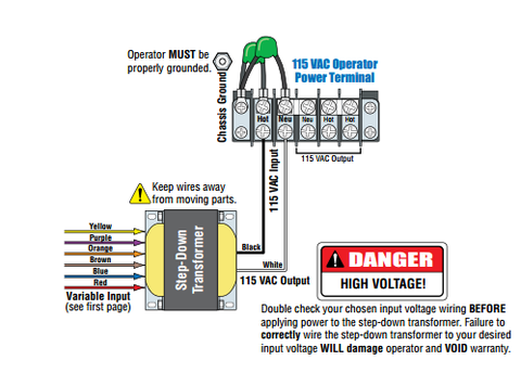 Doorking 2600-266 Operator High Voltage Kit