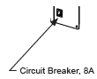 Hysecurity MX4613 8A circuit breaker and panel mount for SlideSmart CNX and SwingSmart CNX models "