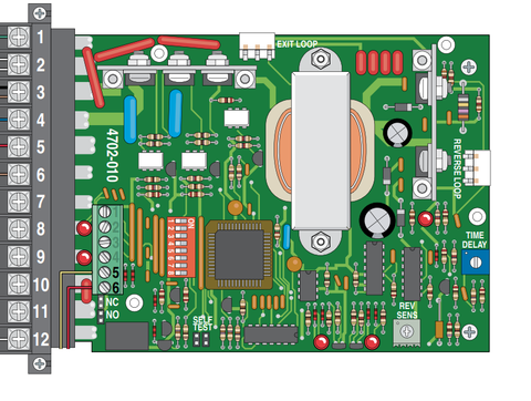 Doorking Replacement 4701-010 Circuit Board - NEW PART #4702-009