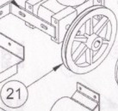 2200-429 Pulley, 7" [#21]