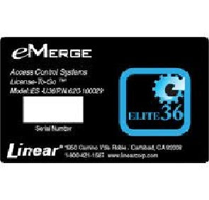 Linear eMerge Upgrade License Essential to Elite 36-door system - ES-U36