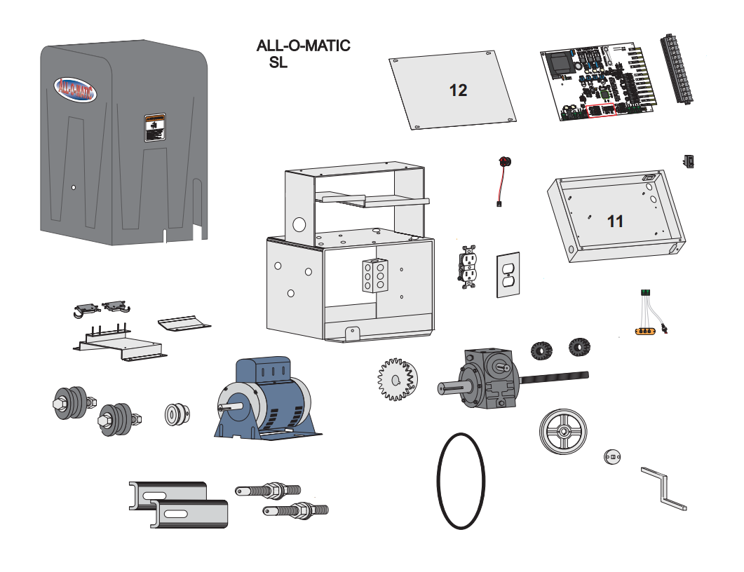 All-O-Matic DSA-AY150 CLUTCH AND DRIVE ASSEMBLEY for SL-150AC