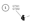 Magnetic GTS01 MicroDrive Lock Set w/ 2 Keys - GTS01