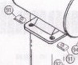 2400-422 U-Nut, 5/16"-18 (4) [#91]