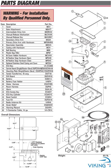 Viking I-8 Pre2013 Control Board - DUPCB10-I8