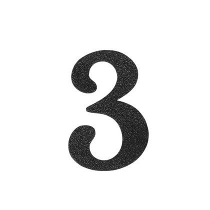 Overhead Door  Magnetic House Numbers, Individual Black - 3 House