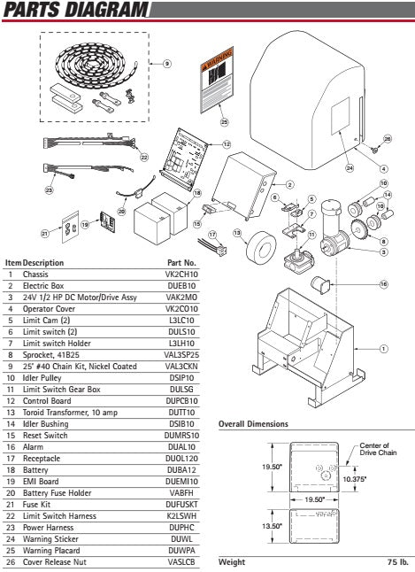 Viking K-2 120V Receptacle - DUOL120