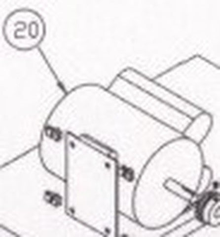 Linear  2500-2308 Motor, 1/2 HP, 208/230V, 1 Phase