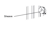 MX000847 Sheave, Cable Pulley