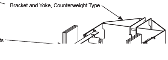 MX001046 Bracket and Yoke, Counterweight Type