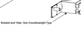 MX001047 Bracket and Yoke, Non-Counterweight Type