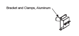 MX001090 Bracket and Clamps, Aluminum