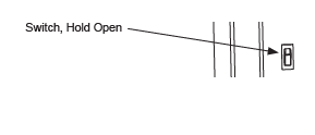 MX001240 Switch, Hold Open