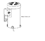 HySecurity MX001638 Motor, Electric, 60Hz, 2 hp, 3Ø, 3450 RPM, 208-230/460VAC